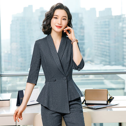 Professional Suit Female Jewelry Store Fashion Hotel Front Desk Beauty Salon Work Clothes Female