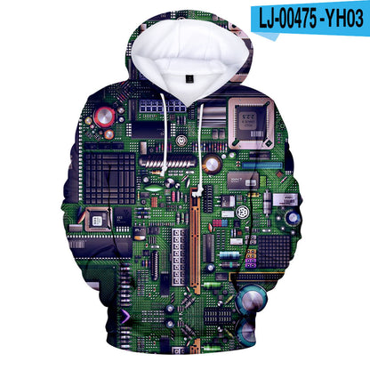 3D Digital Printing Hoodie Men