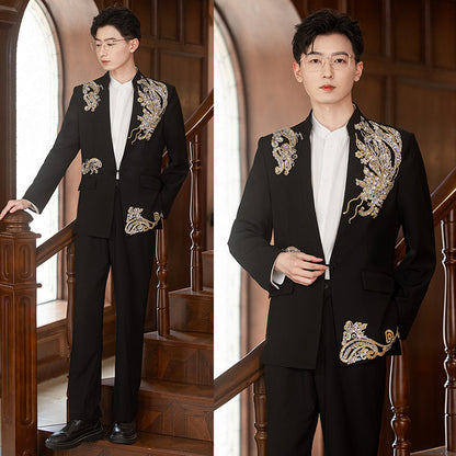 Bridegroom Wedding Suit Suit Zhongshan Suit Men